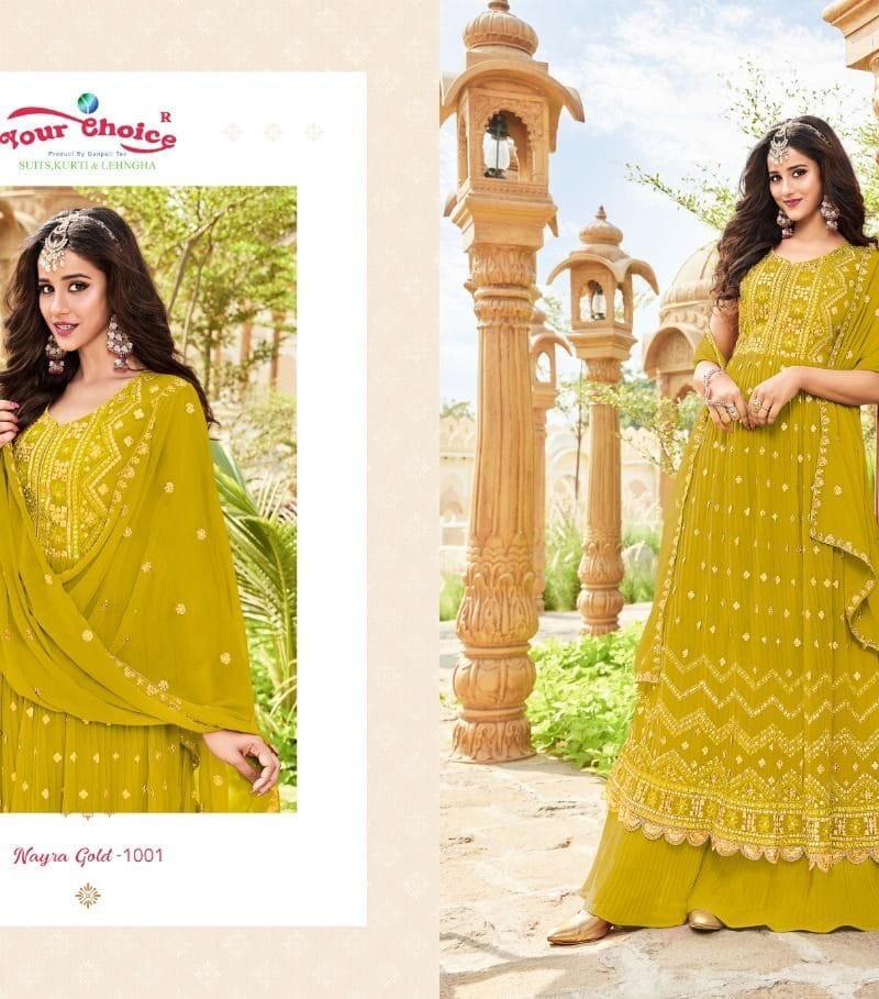 Nyraa Cut Gold Your Choice Partywear Collection