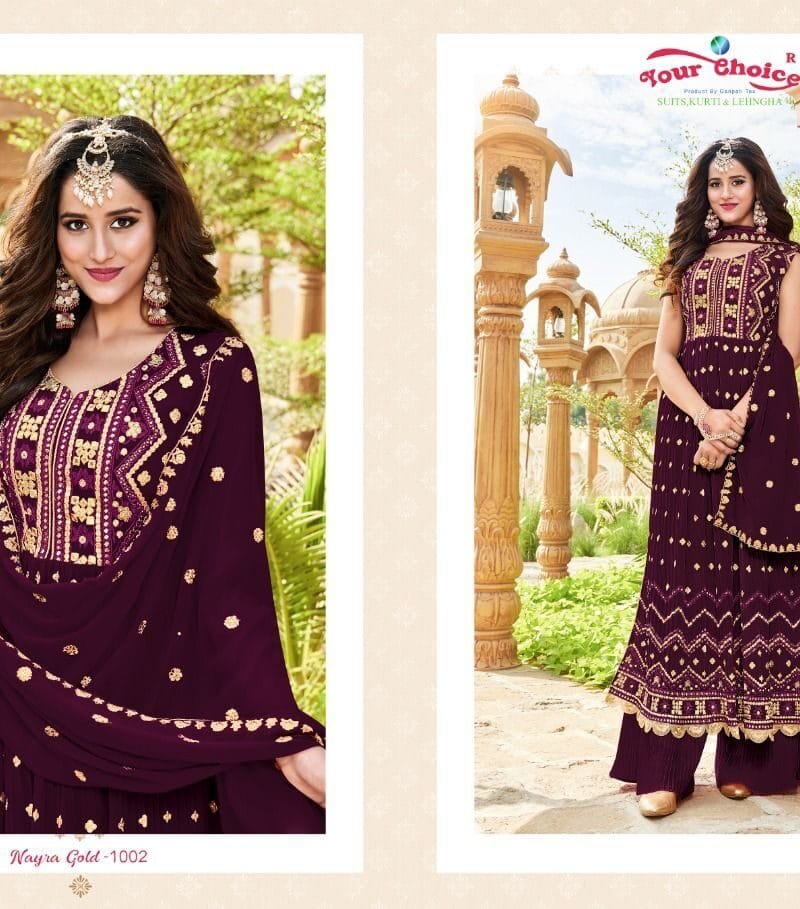 Nyraa Cut Gold Your Choice Partywear Collection