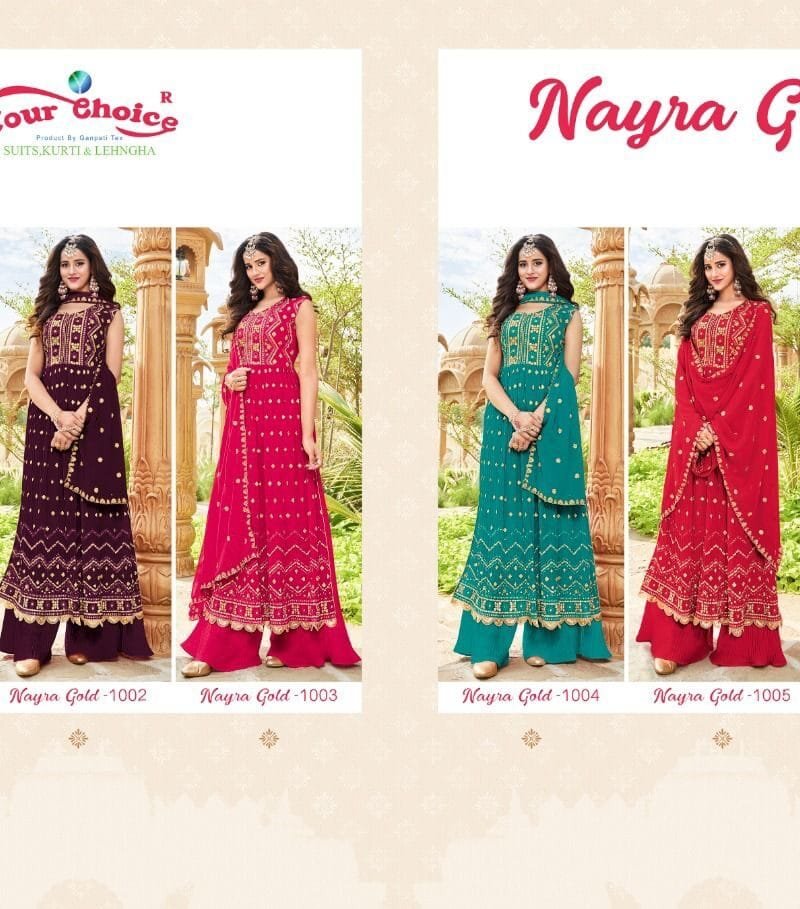 Nyraa Cut Gold Your Choice Partywear Collection