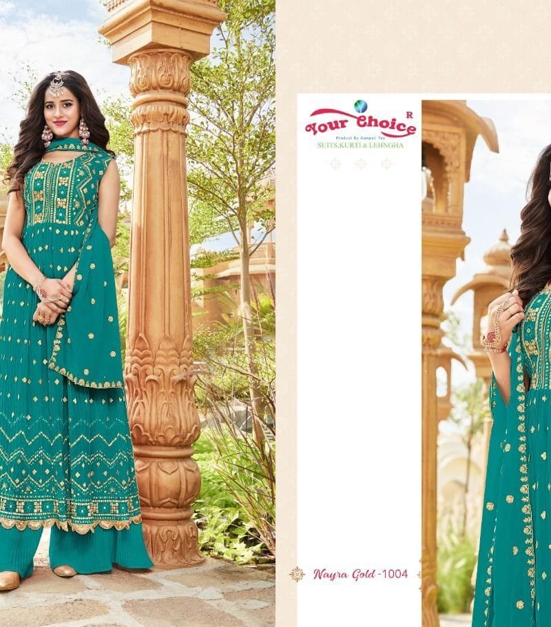 Nyraa Cut Gold Your Choice Partywear Collection