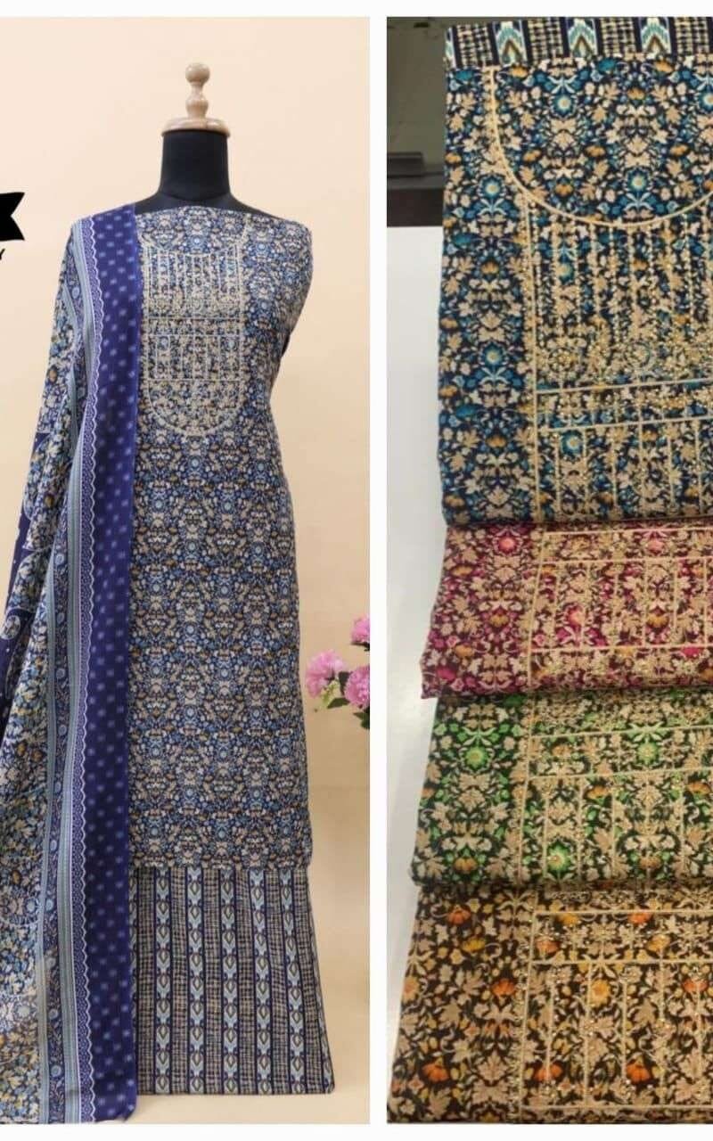 Oreo Fyra Designing Wholesale Cotton Dress Material