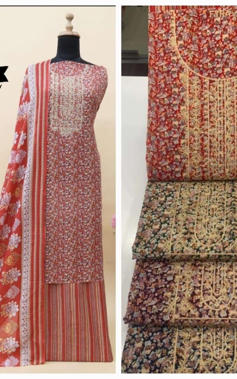Oreo Fyra Designing Wholesale Cotton Dress Material