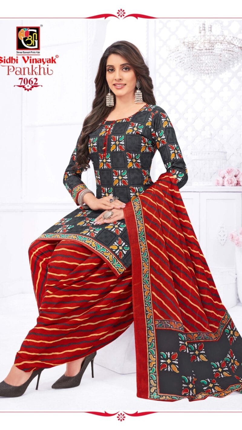 Pankhi Siddhi Vinayak Shree Ganesh Wholesale Cotton Dress Material