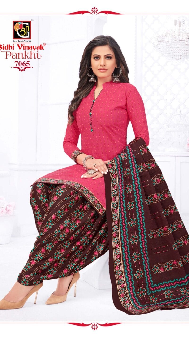 Pankhi Siddhi Vinayak Shree Ganesh Wholesale Cotton Dress Material