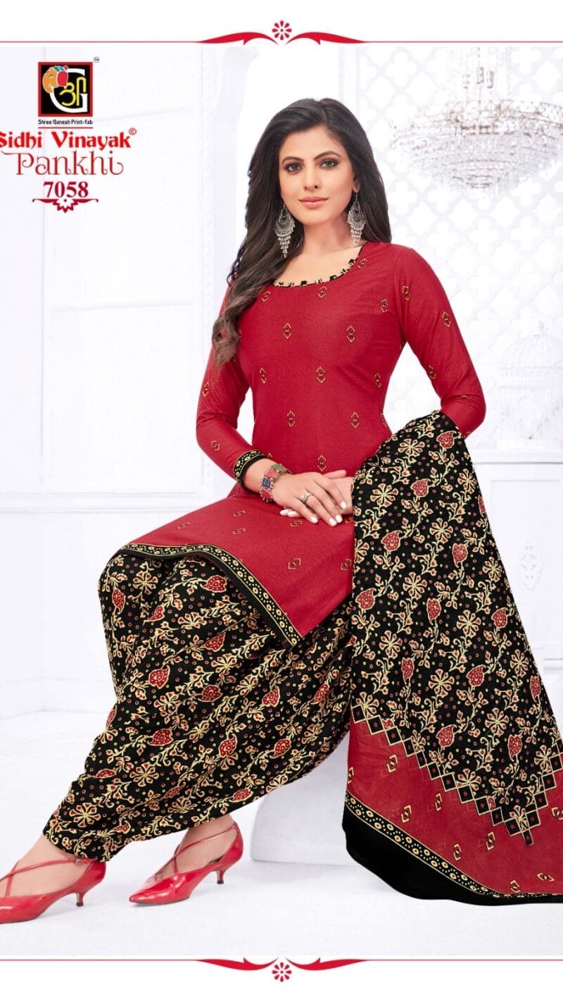 Pankhi Siddhi Vinayak Shree Ganesh Wholesale Cotton Dress Material