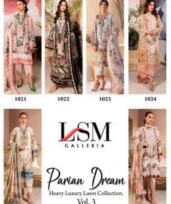 Parian Dream Heavy Luxury Lawn Vol 3 Collection