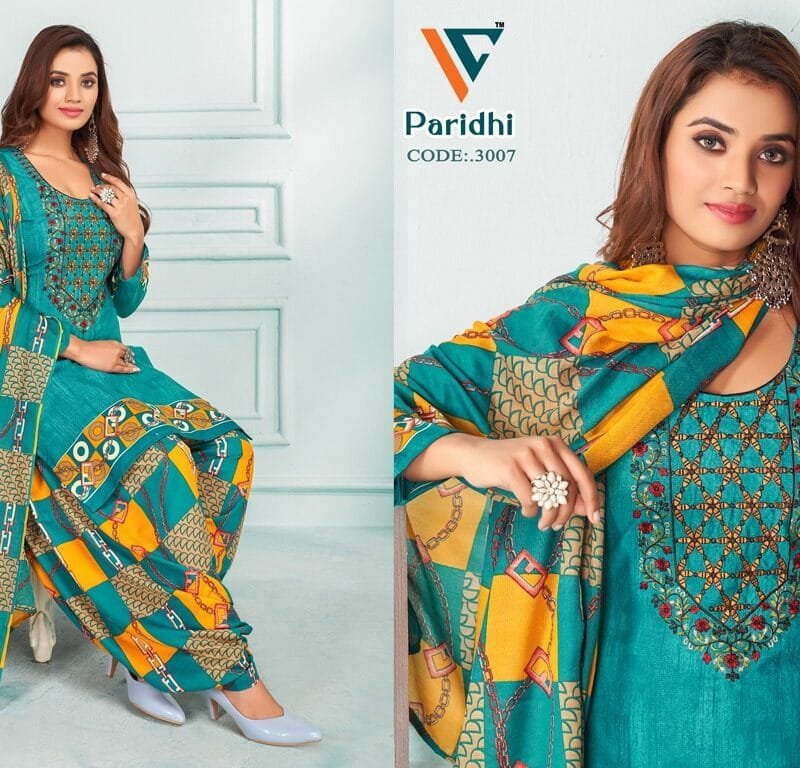 Paridhi Vol 3 Designer Neck Embroidery Work With Diamond Work