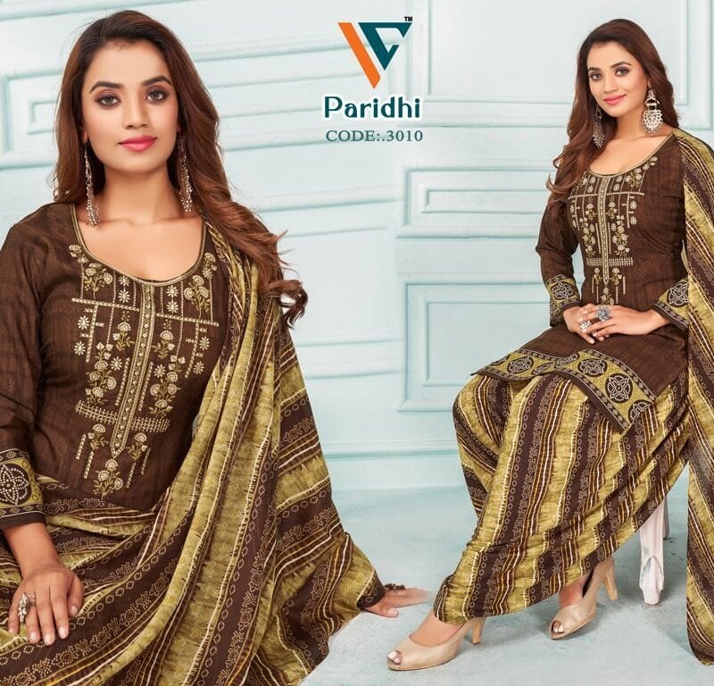 Paridhi Vol 3 Designer Neck Embroidery Work With Diamond Work