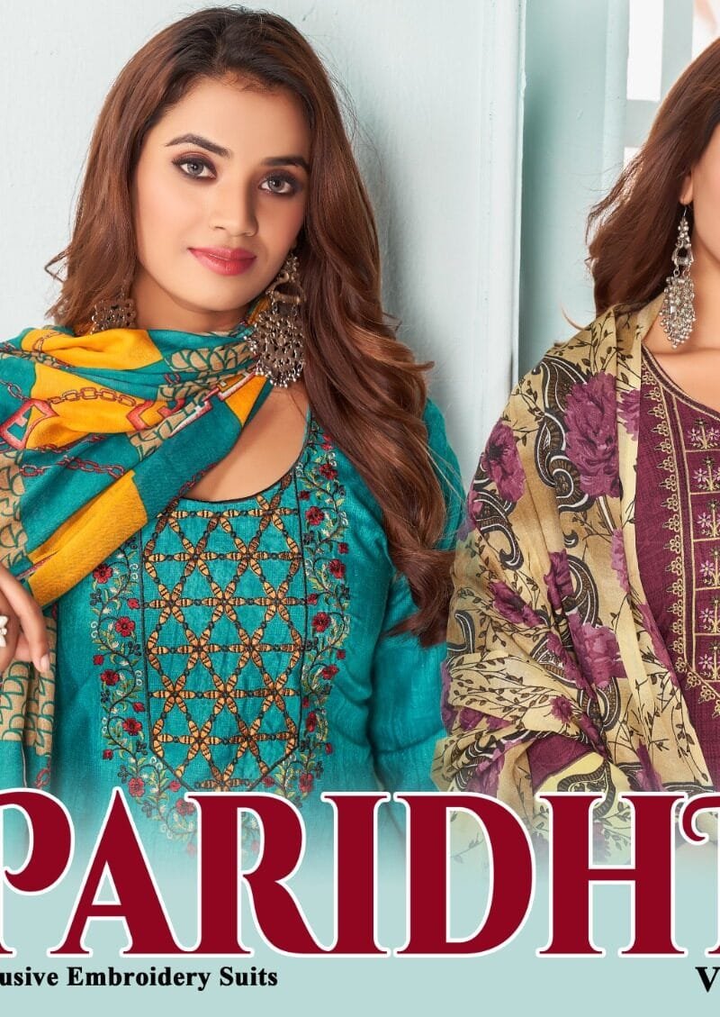 Paridhi Vol 3 Designer Neck Embroidery Work With Diamond Work