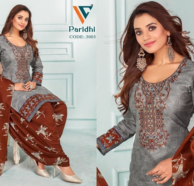 Paridhi Vol 3 Designer Neck Embroidery Work With Diamond Work