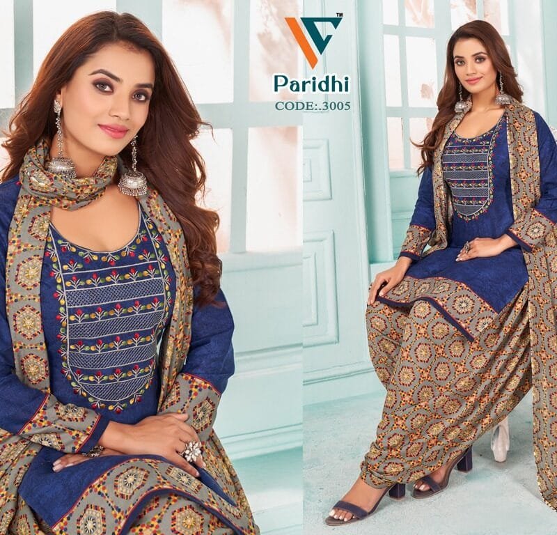 Paridhi Vol 3 Designer Neck Embroidery Work With Diamond Work