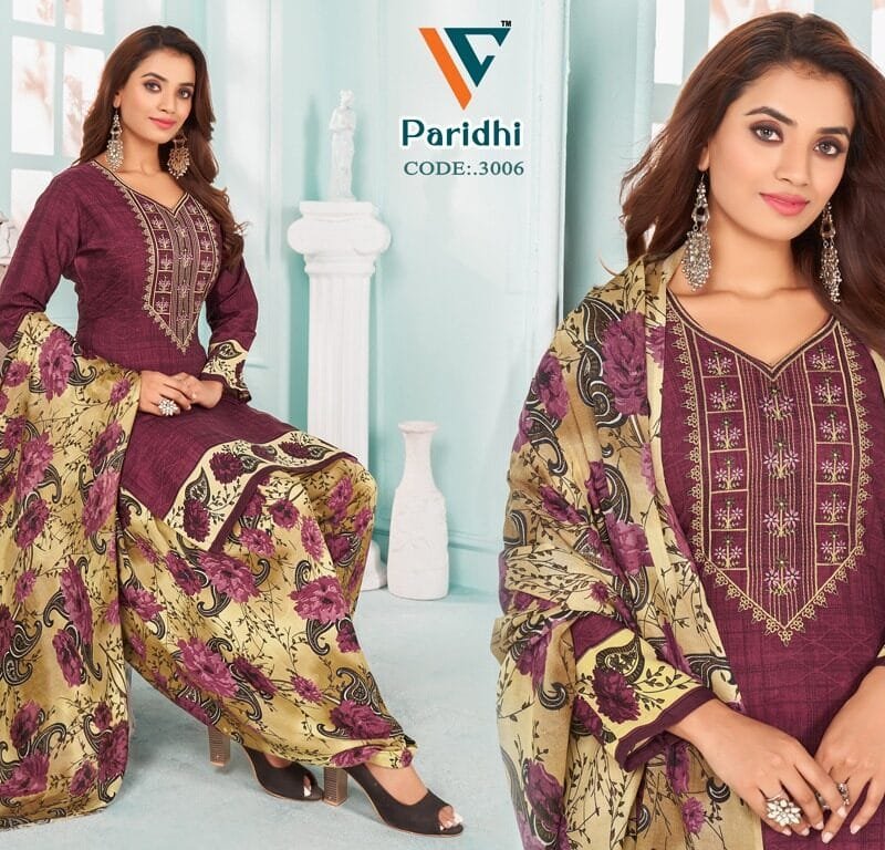 Paridhi Vol 3 Designer Neck Embroidery Work With Diamond Work