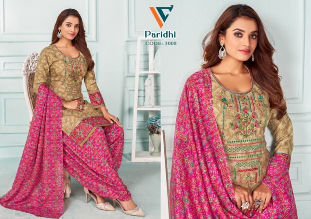 Paridhi Vol 3 Designer Neck Embroidery Work With Diamond Work