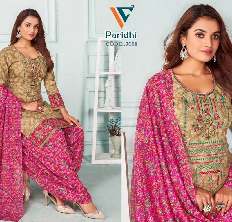 Paridhi Vol 3 Designer Neck Embroidery Work With Diamond Work