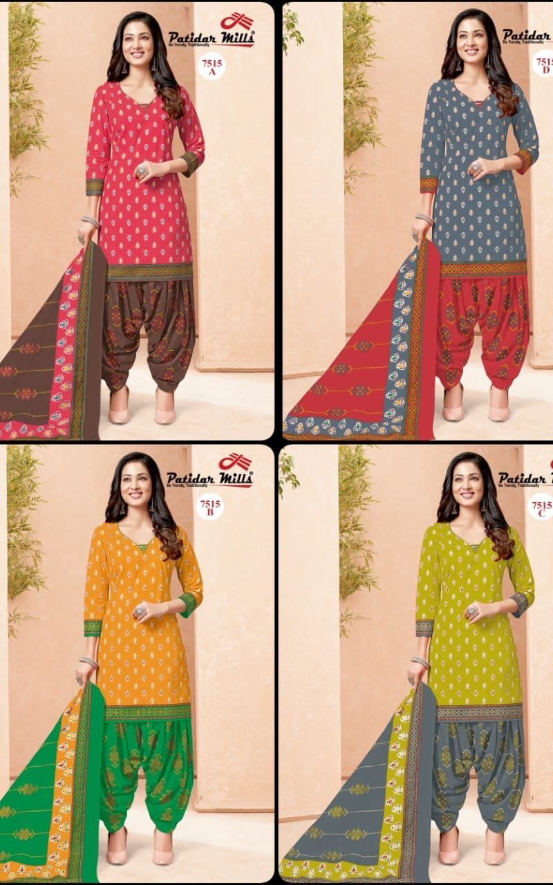 Patidar Radhika 4 Matching Wholesale Cotton Dress Material