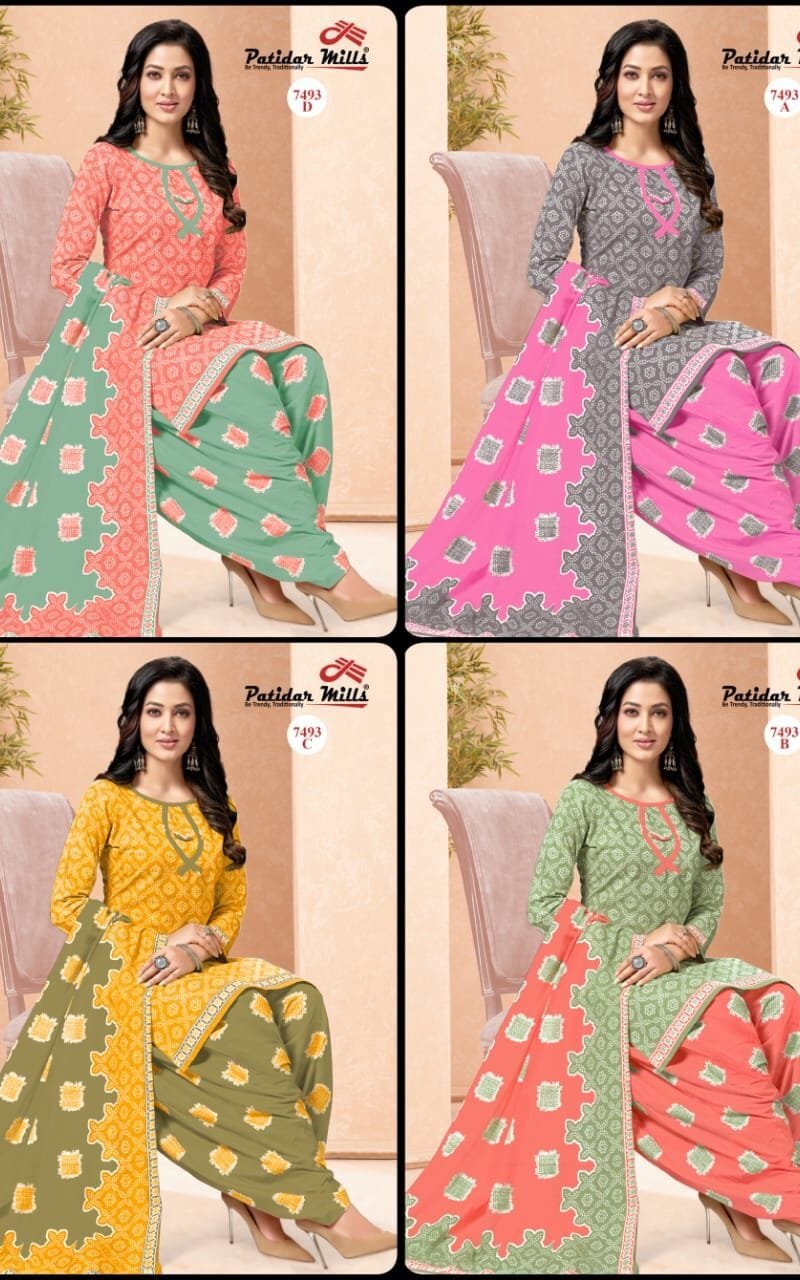 Patidar Radhika 4 Matching Wholesale Cotton Dress Material