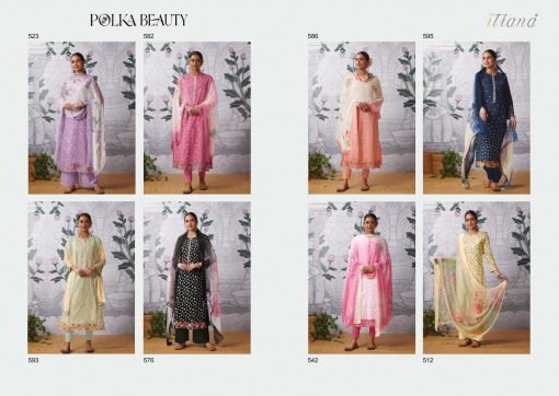 Polka Beauty Sahiba Itrana Pure Cotton Lawn Print With Mirror Work