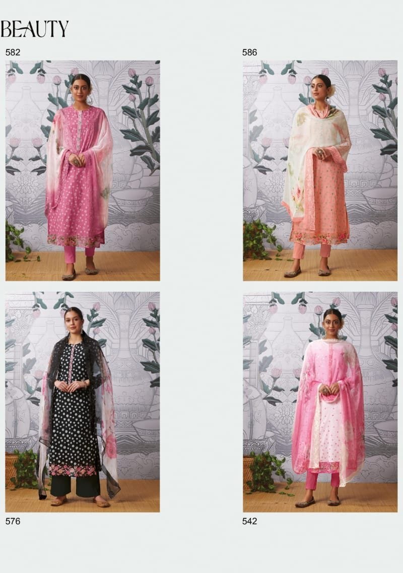 Polka Beauty Sahiba Itrana Pure Cotton Lawn Print With Mirror Work