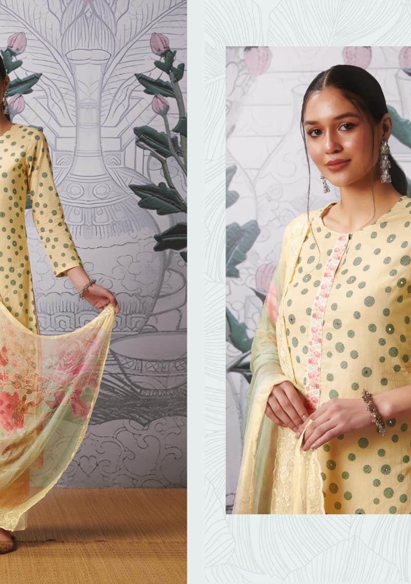 Polka Beauty Sahiba Itrana Pure Cotton Lawn Print With Mirror Work