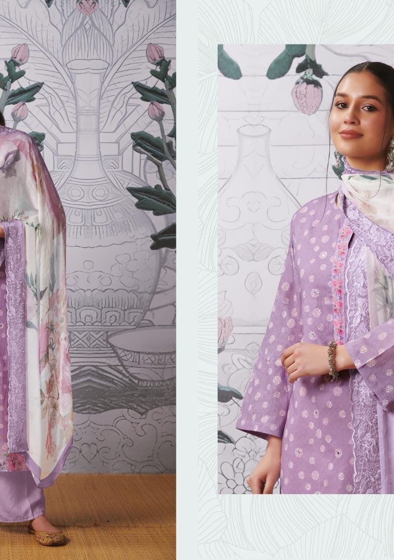 Polka Beauty Sahiba Itrana Pure Cotton Lawn Print With Mirror Work
