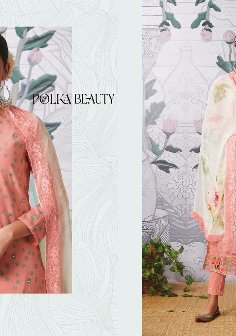 Polka Beauty Sahiba Itrana Pure Cotton Lawn Print With Mirror Work
