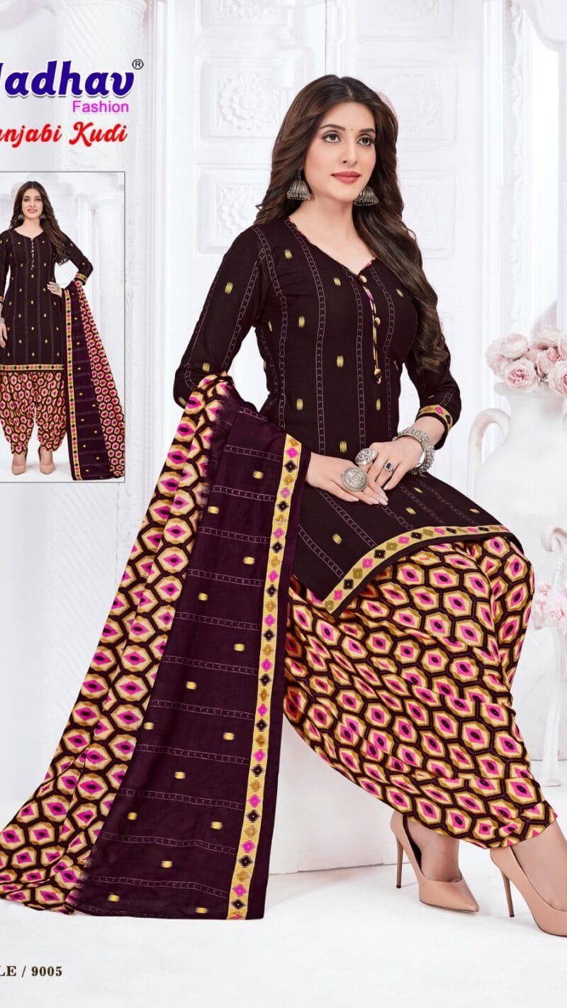Punjabi Kudi Vol 9 Madhav Fashion Wholesale Cotton Dress Material