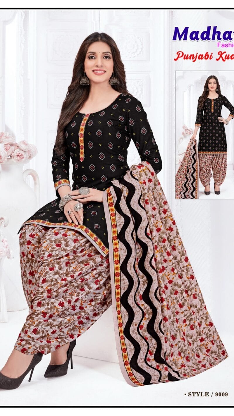 Punjabi Kudi Vol 9 Madhav Fashion Wholesale Cotton Dress Material