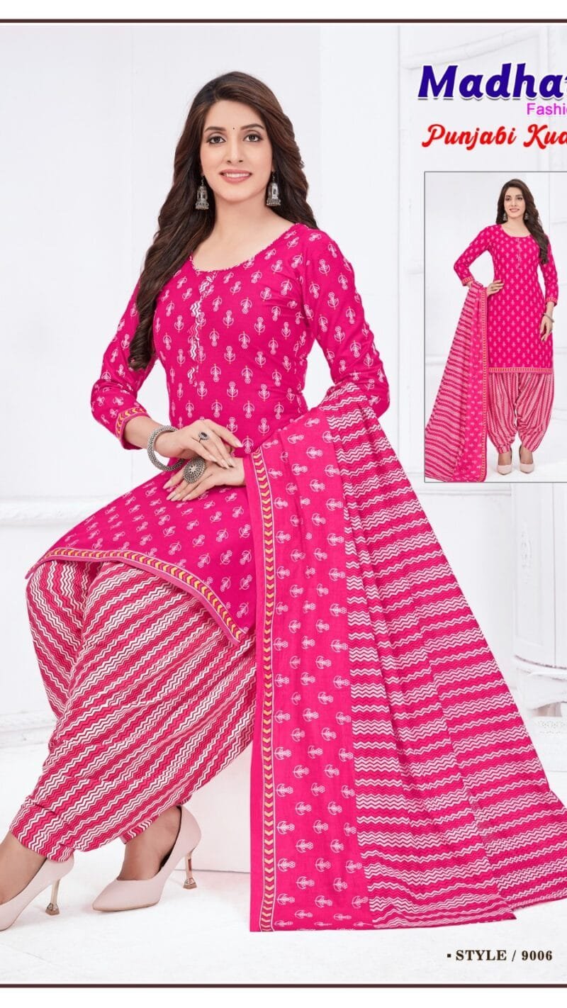 Punjabi Kudi Vol 9 Madhav Fashion Wholesale Cotton Dress Material