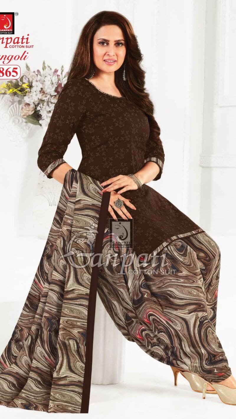 Ganpati Rangoli Vol 18 Wholesale Cotton Dress Material