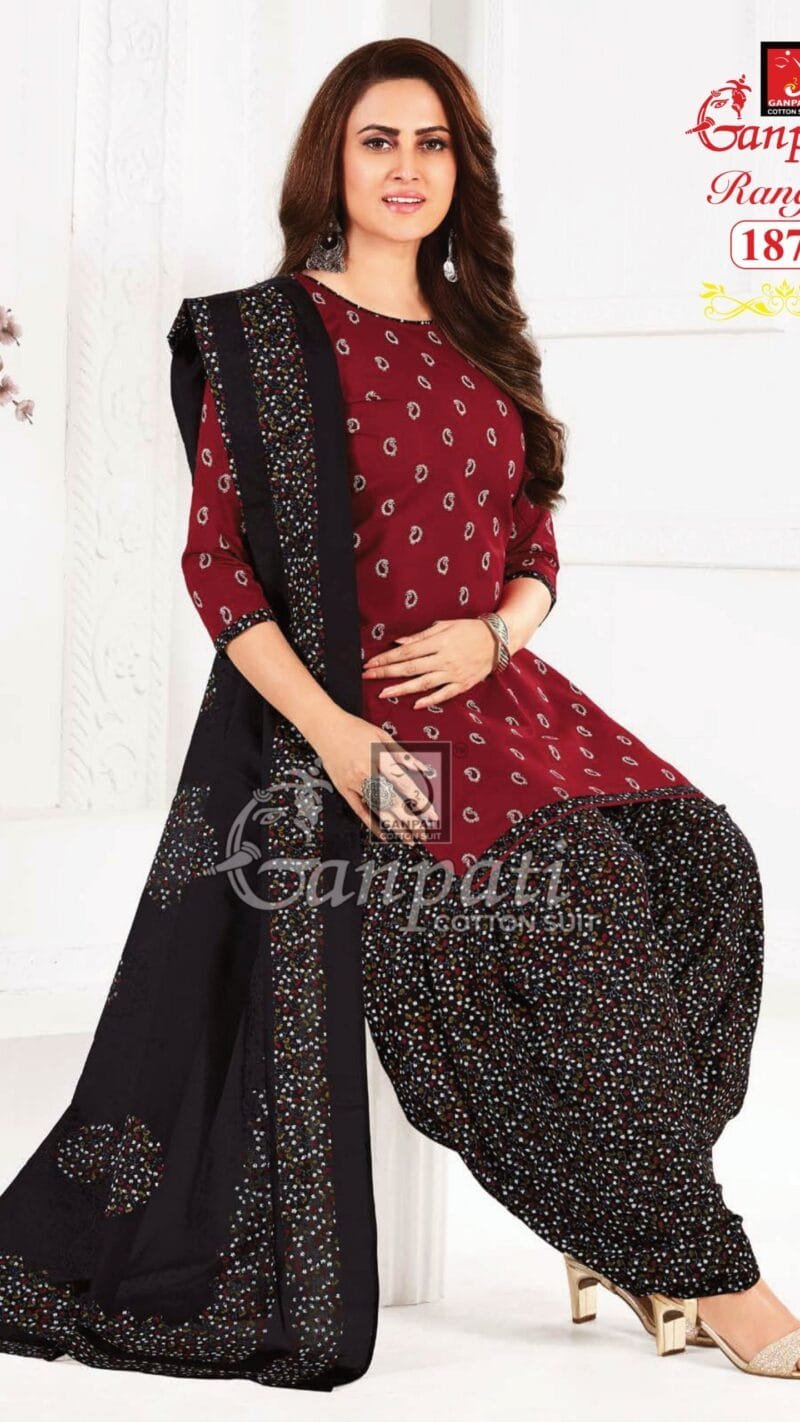 Ganpati Rangoli Vol 18 Wholesale Cotton Dress Material