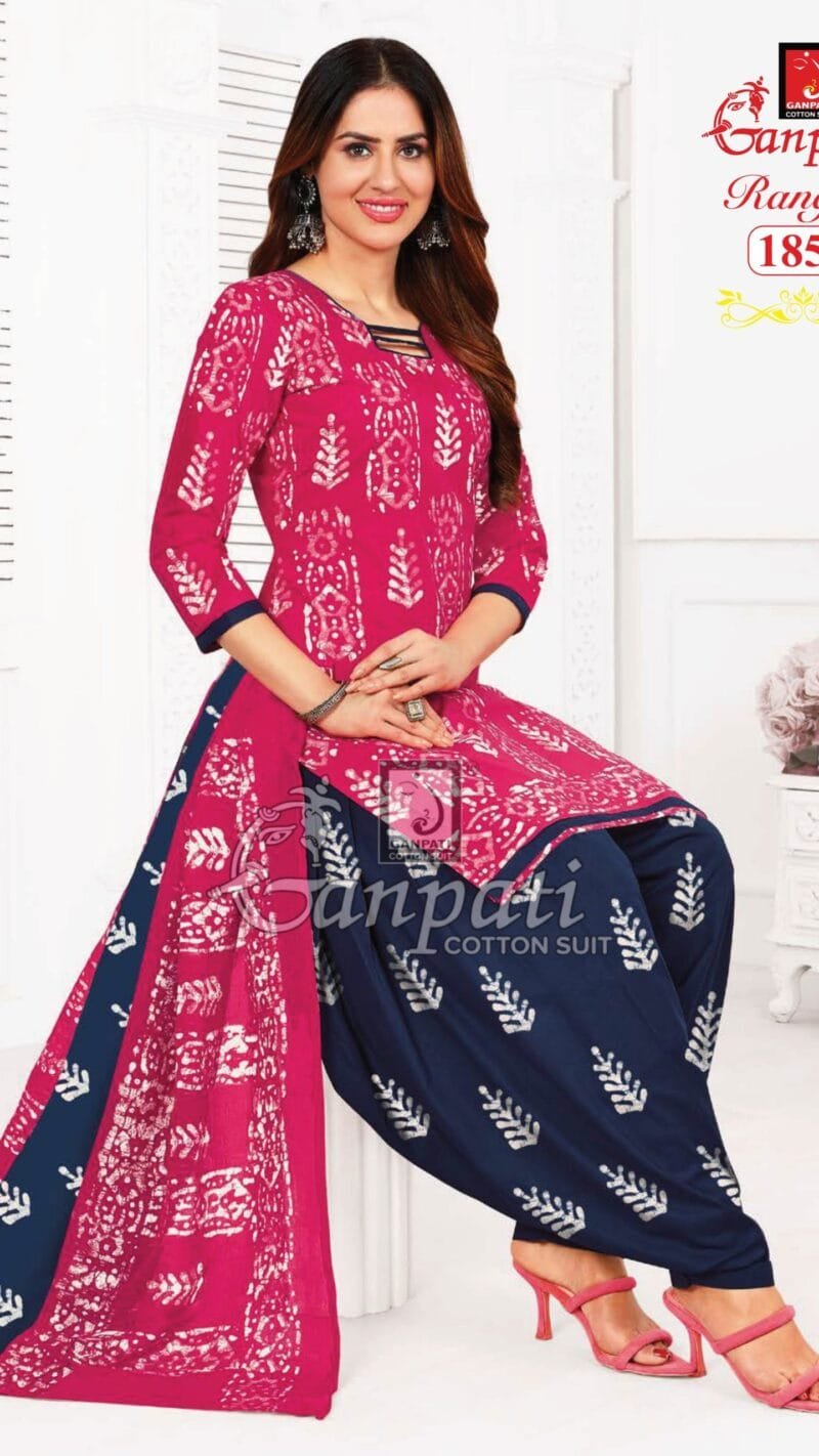 Ganpati Rangoli Vol 18 Wholesale Cotton Dress Material