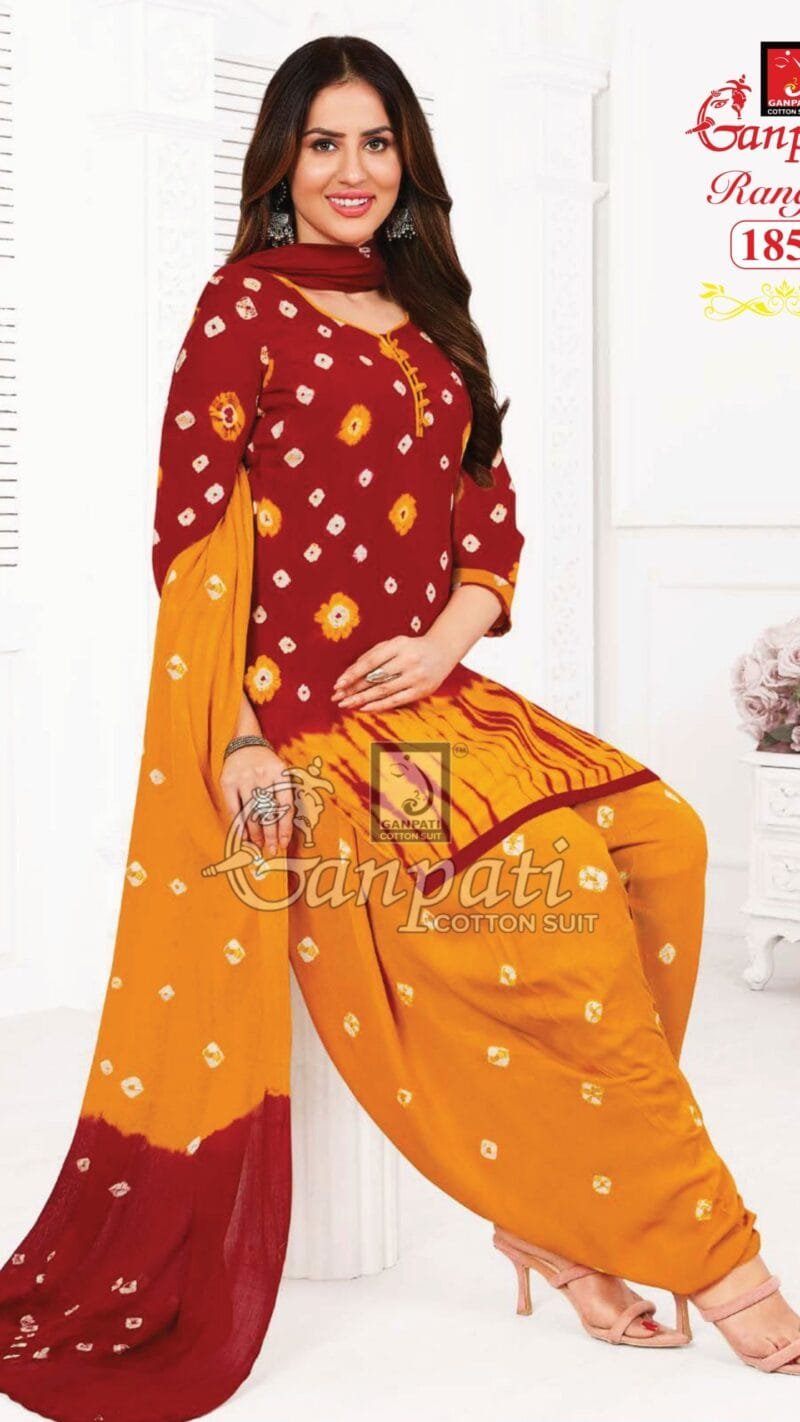 Ganpati Rangoli Vol 18 Wholesale Cotton Dress Material