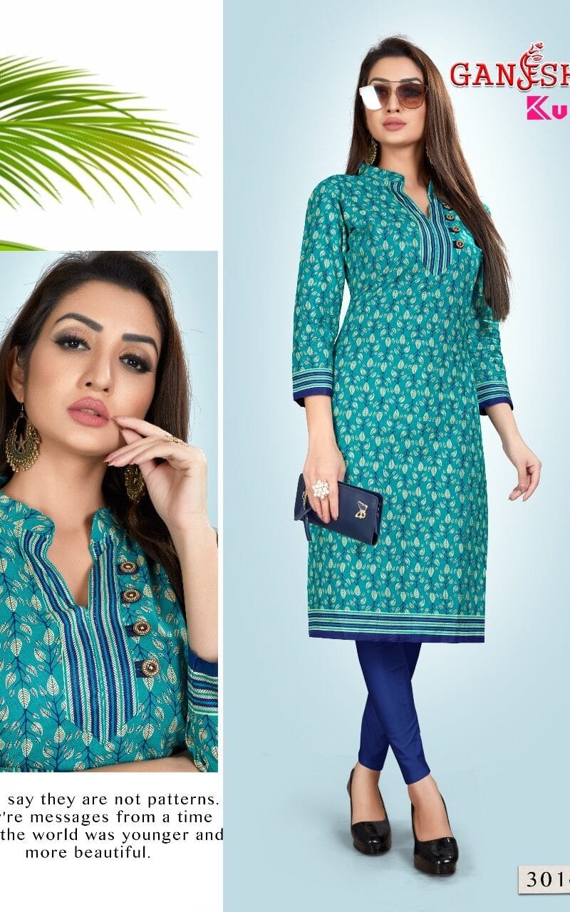 Ready To Wear Ganesha Kurti Vol 3 Stitched Kurti Wholesale