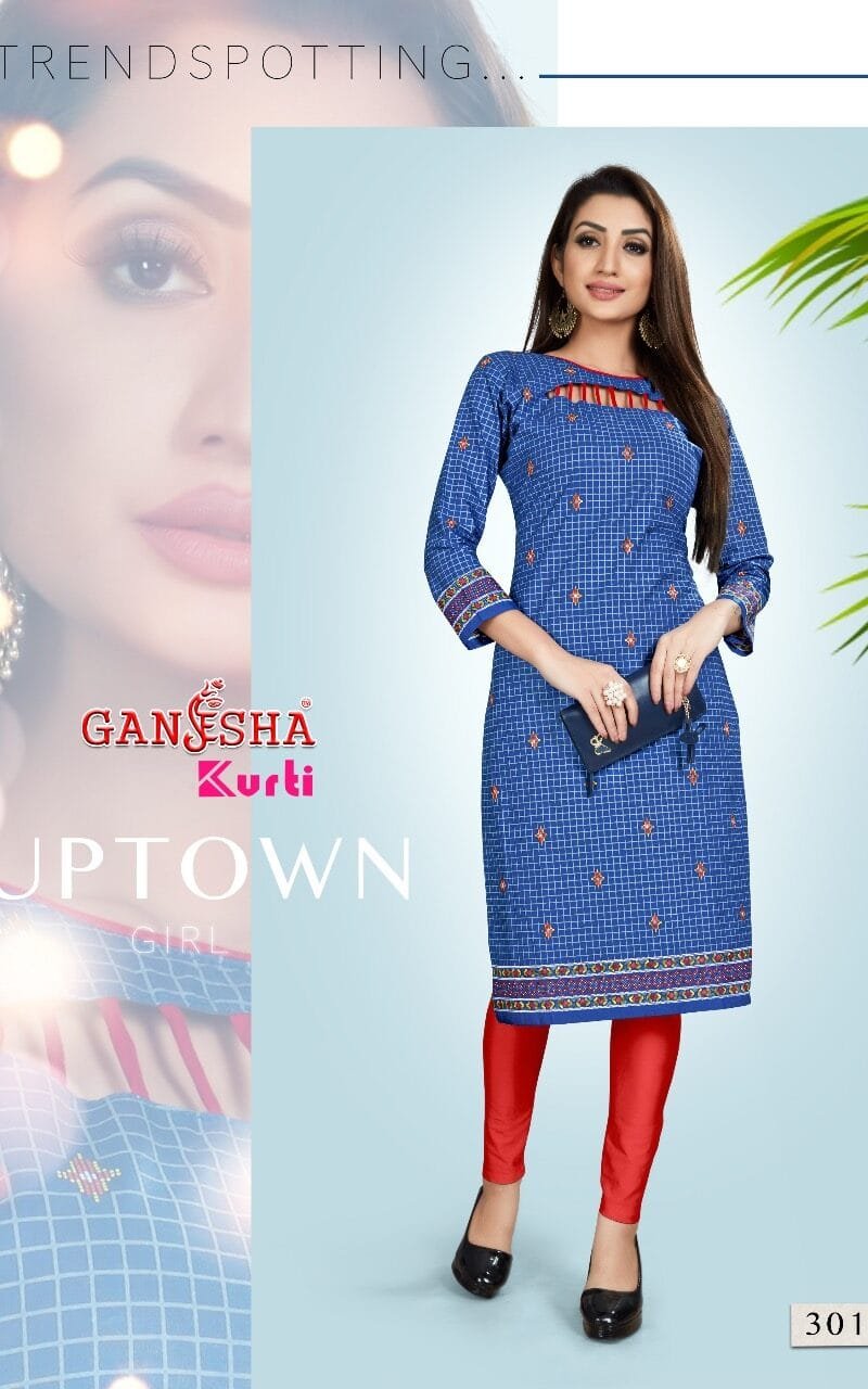 Ready To Wear Ganesha Kurti Vol 3 Stitched Kurti Wholesale
