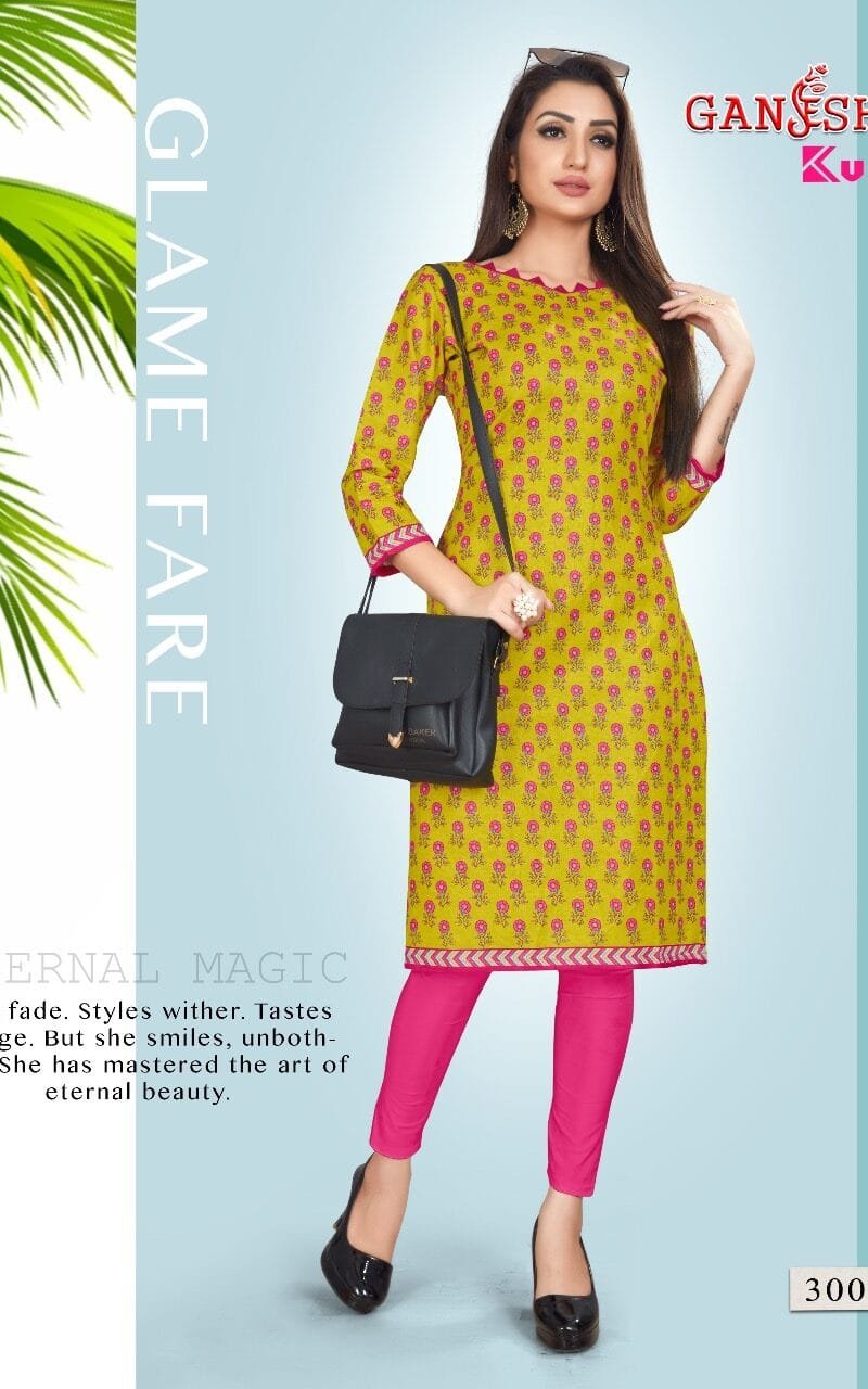Ready To Wear Ganesha Kurti Vol 3 Stitched Kurti Wholesale