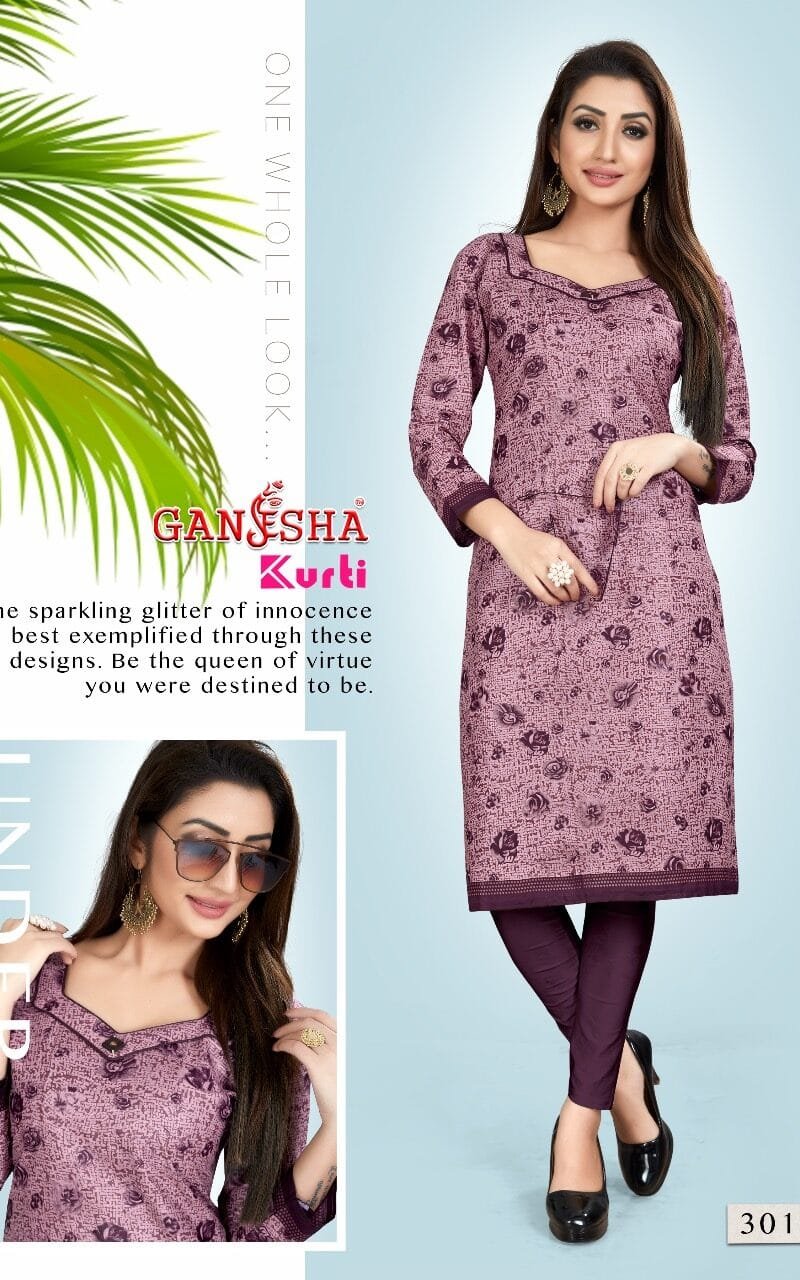 Ready To Wear Ganesha Kurti Vol 3 Stitched Kurti Wholesale