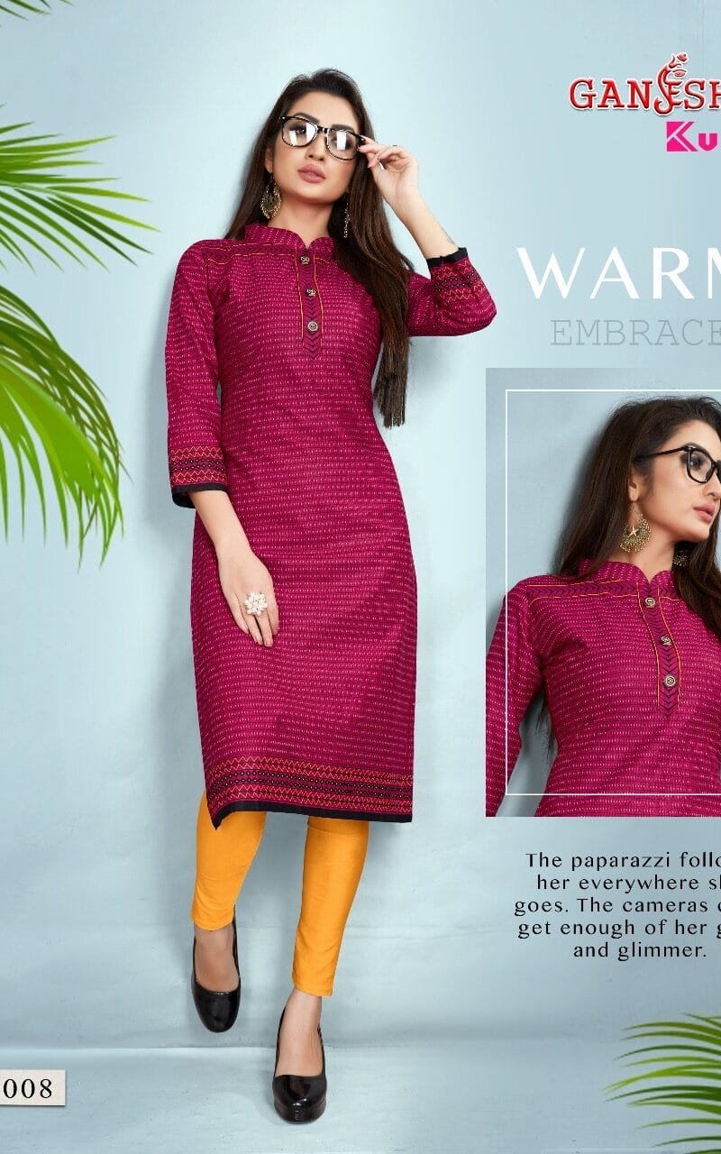 Ready To Wear Ganesha Kurti Vol 3 Stitched Kurti Wholesale