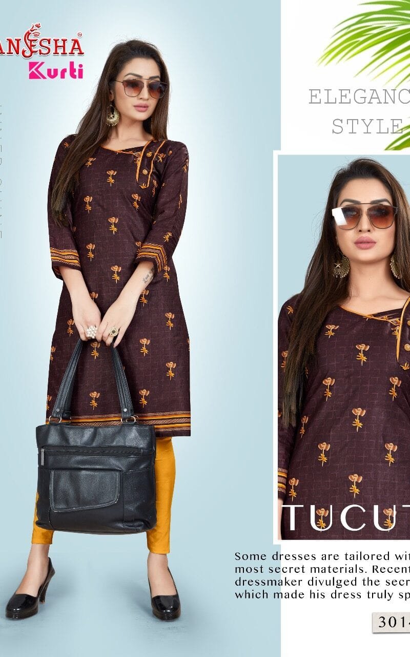 Ready To Wear Ganesha Kurti Vol 3 Stitched Kurti Wholesale