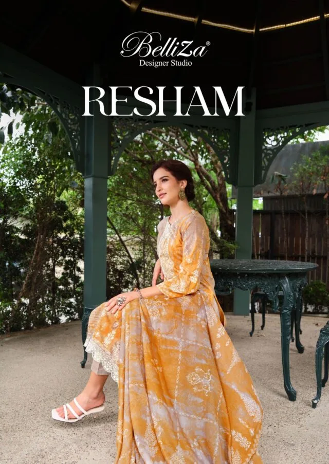 Resham Daman Lace Embroidered Work with Scalloping BelliZa DesigNer StuDio