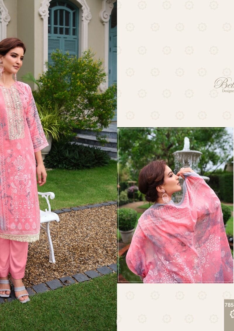 Resham Daman Lace Embroidered Work with Scalloping BelliZa DesigNer StuDio