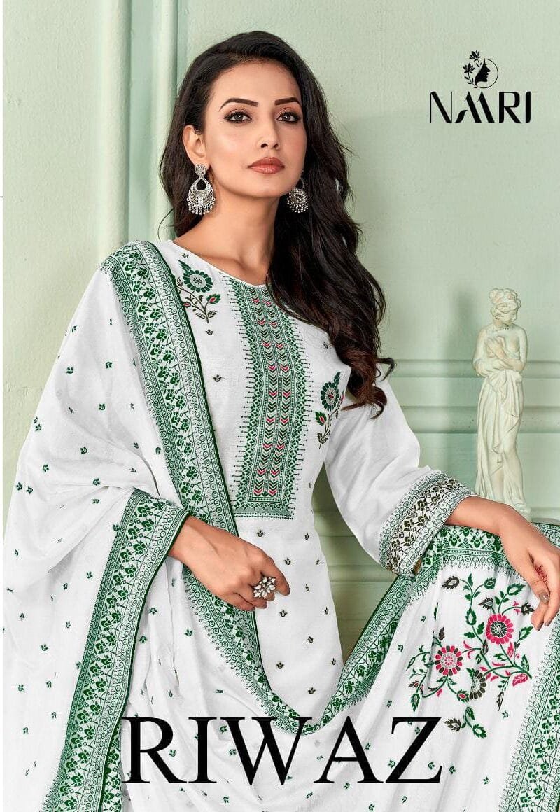 Riwaz-Muslin Jacard Naari Wholesale Salwar Kameez