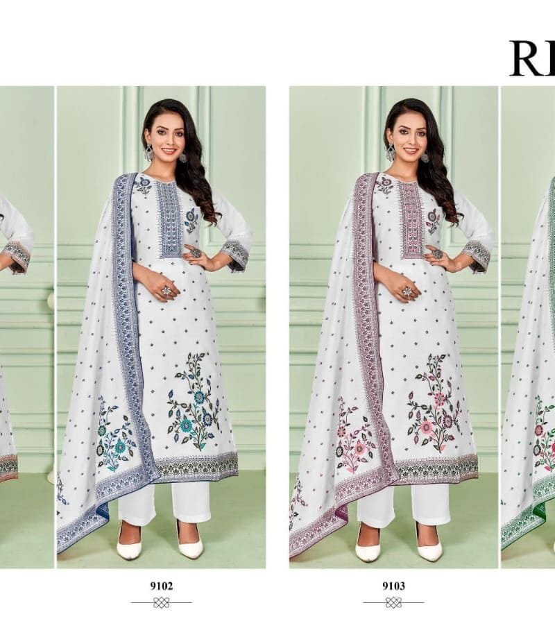 Riwaz-Muslin Jacard Naari Wholesale Salwar Kameez