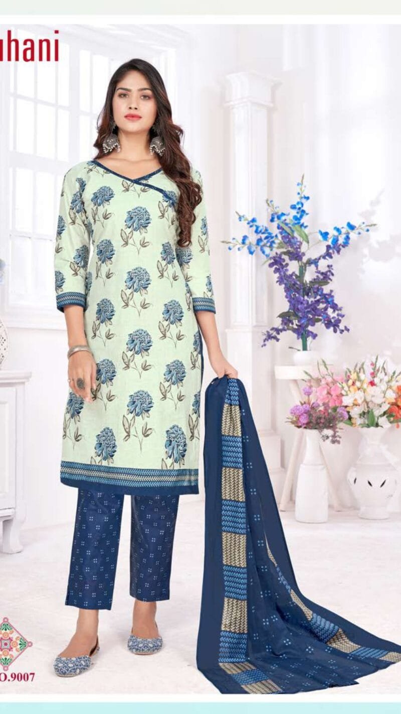 Ruhani Ganesha Wholesale Cotton Dress Material