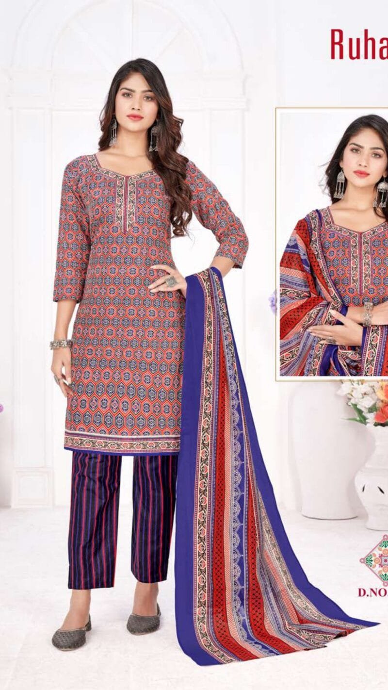 Ruhani Ganesha Wholesale Cotton Dress Material