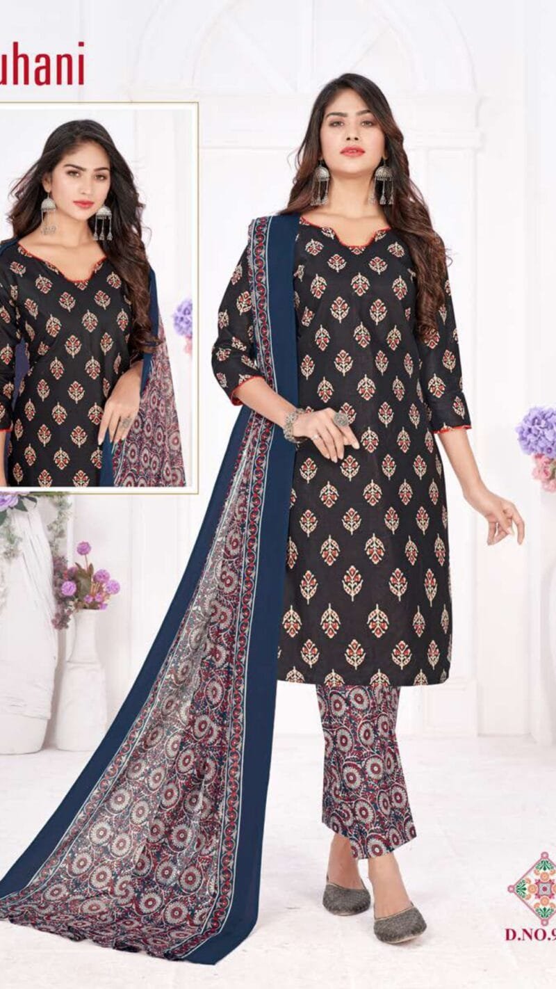 Ruhani Ganesha Wholesale Cotton Dress Material