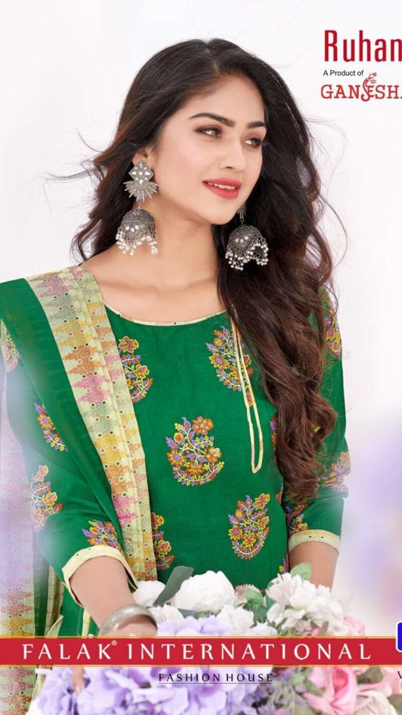 Ruhani Ganesha Wholesale Cotton Dress Material