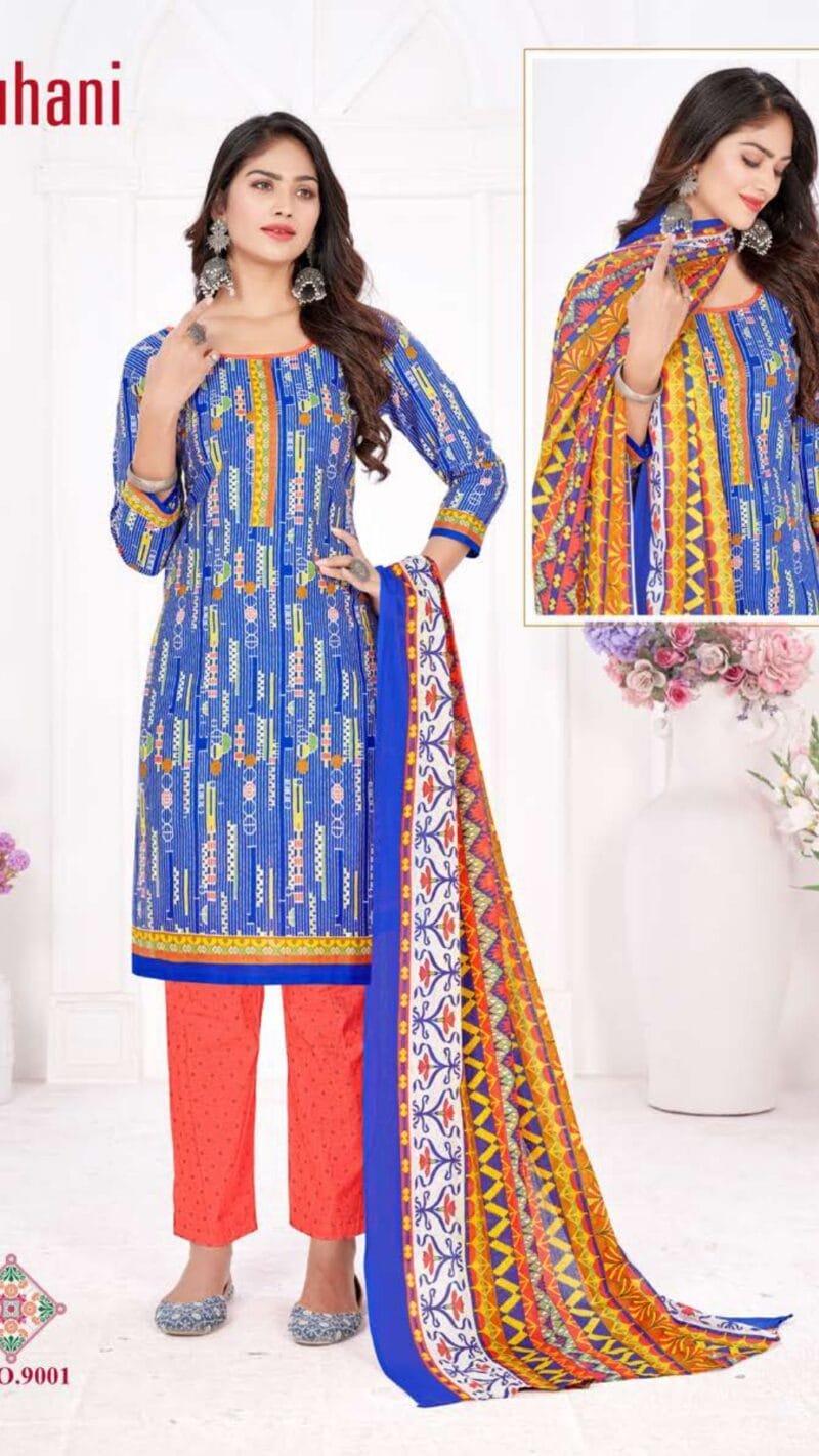 Ruhani Ganesha Wholesale Cotton Dress Material