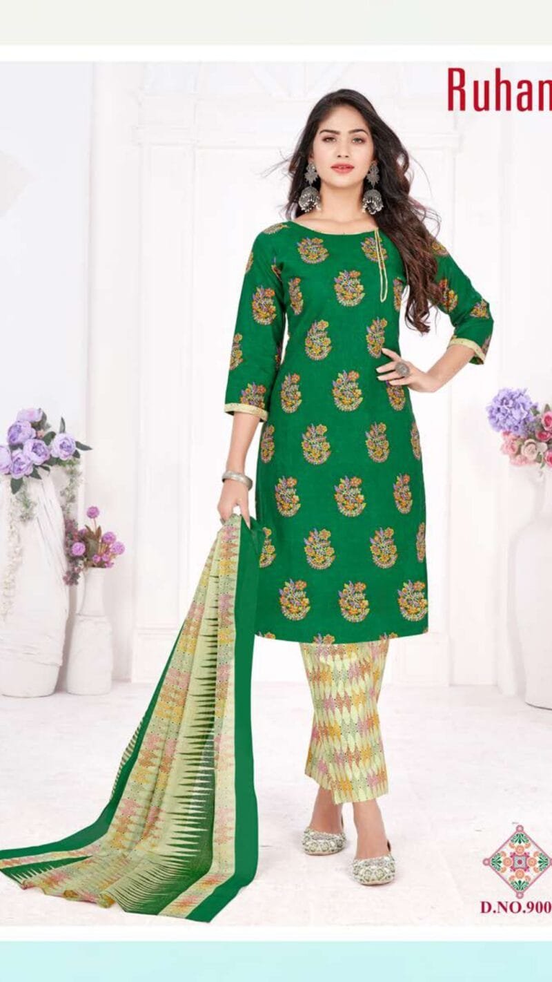 Ruhani Ganesha Wholesale Cotton Dress Material