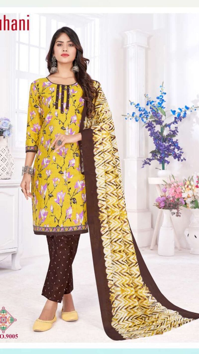 Ruhani Ganesha Wholesale Cotton Dress Material