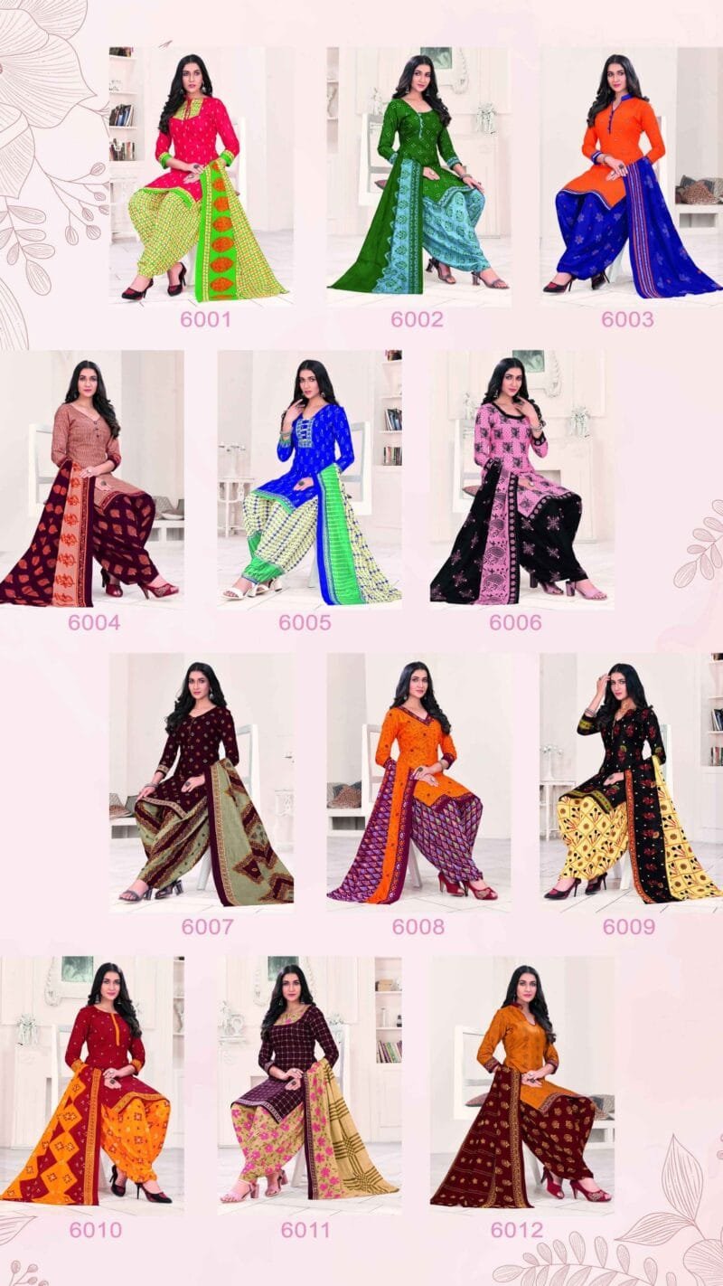 Sc Patiyala Special 6 Edetion Wholesale Cotton Dress Material